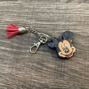 Mickey Mouse Keychain with Tassel Never Used